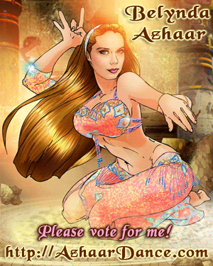 Click here to vote for Belynda Azhaar in the BELLYDANCE EVOLUTION competition!