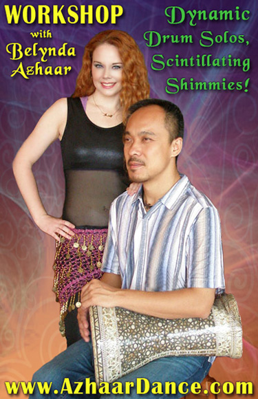 Belynda Azhaar with talented Taiwanese tabla player Xiaoma.